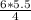 \frac{6*5.5}{4}