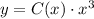 y=C(x)\cdot x^3