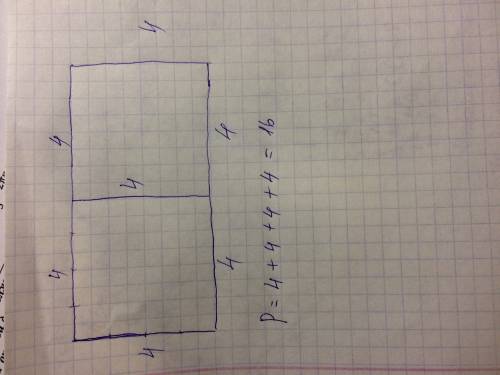 Прямоугольник со сторонами 80 мм и 40 мм разделили на два одинаковых квадрата. вычисли периметр одно