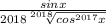 \frac{sinx}{2018\sqrt[2018]{cos^{2017}x} }