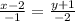 \frac{x-2}{-1}= \frac{y+1}{-2}