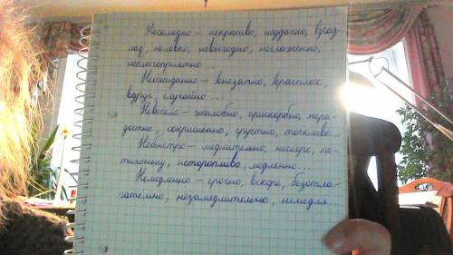 Подберите слова синонимы к словам: нескладно, неожиданно, невесело, небыстро, немедленно. заранее