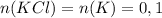 n(KCl)=n(K)=0,1