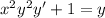 x^2y^2y'+1=y