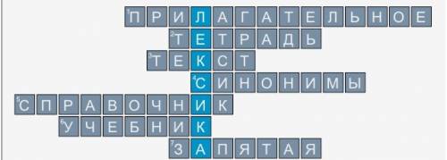 Составьте кроссворд на тему лексика тоесть, чтобы по вертикале было слово лексика , заранее