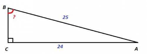 ﻿в треугольнике abc угол c равен 90°, ac=24, ab=25. найдите sinb.