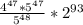 \frac{ 4^{47} * 5^{47} }{ 5^{48} } * 2^{93}