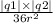 \frac{ |q1| \times |q2| }{36 {r}^{2} }