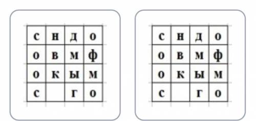 Мистер фокс прочитал про шифр “решетка” и решил тоже что-нибудь зашифровать. он взял квадрат 4 на 4