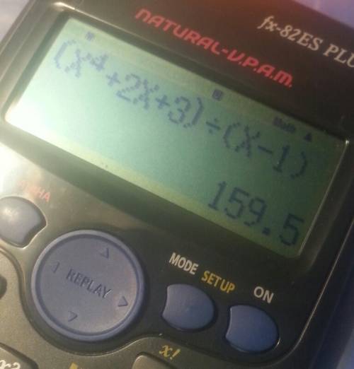 (x^4+2x+3)/(x-1) выделить целую часть