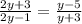 \frac{2y+3}{2y-1}= \frac{y-5}{y+3}