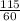 \frac{115}{60}