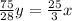 \frac{75}{28} y = \frac{25}{3} x