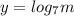 y =log _{7}m