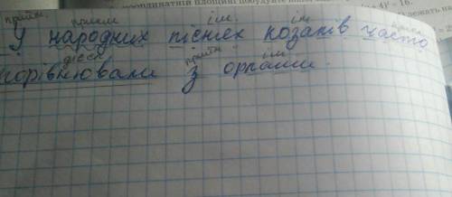 Подчеркните члены и предложения и надписать над ними вот предложение предложение на украинском так ч