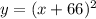 y=(x+66)^2