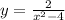 y= \frac{2}{x^2-4}