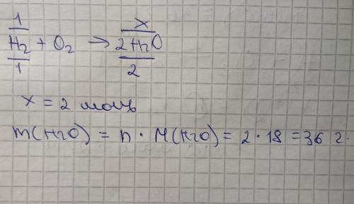 Дано(н.у): n(h2)=1 моль v(o2)=22,4 дм3 m(