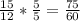 \frac{15}{12}*\frac{5}{5}=\frac{75}{60}