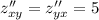 z_{xy}''=z_{yx}''=5