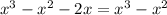 x^3-x^2-2x=x^3-x^2