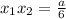 x_1x_2= \frac{a}{6}