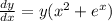 \frac{dy}{dx} =y(x^2+e^x)