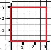 На клетчатом поле состороной клетки 1 см постройте квадрат площадью 9см в кв