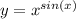 y=x^{sin(x)}