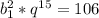 b_1^2*q^{15}=106