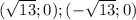 ( \sqrt{13} ;0);(- \sqrt{13};0)