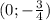 (0; -\frac{3}{4} )