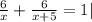 \frac{6}{x} + \frac{6}{x+5} =1 |