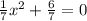 \frac{1}{7}x^2 + \frac{6}{7} = 0