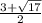 \frac{ 3+\sqrt{17} }{2}