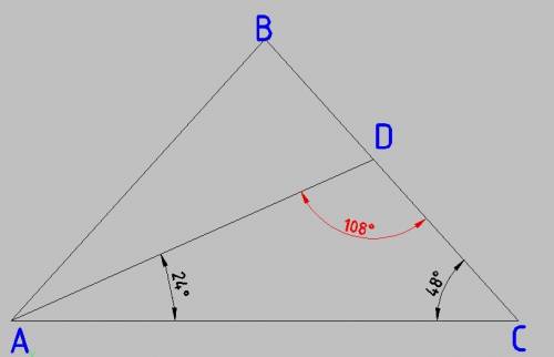 Вравнобедренном треугольнике авс с основанием ас проведена биссектриса аd. найдите угол adc, если уг