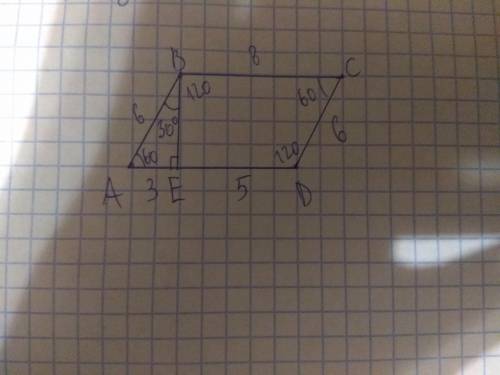 Найдите стороны и углы параллелограмма ,если перпендикуляр проведенный из вершины к противоположной