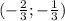 (- \frac{2}{3} ;- \frac{1}{3} )