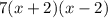 7(x+2)(x-2)