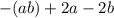 -(ab)+2a-2b