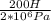 \frac{200 H}{2*10^6 Pa}