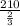 \frac{210}{ \frac{2}{3} }