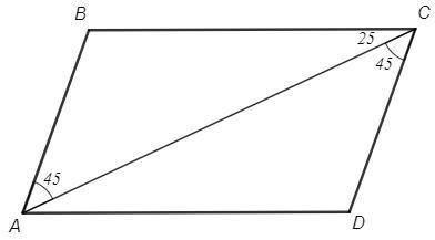 Возьмите 40 1) в параллелограмме abcd диагональ ас со сторонами ab и вс образует углы, равные соотве