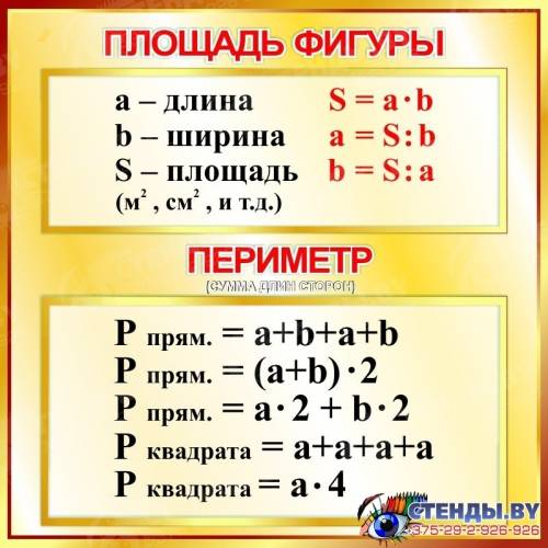 Не понимаю как считать у фигуры площадь и периметр?