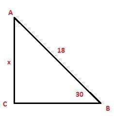 Втреугольнике abc ab=18 см , угол b=30 градусов, угол c= 90 градусов . найдите 1) расстояние от точк