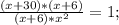 \frac{(x+30)*(x+6)}{(x+6)*x^2}=1;