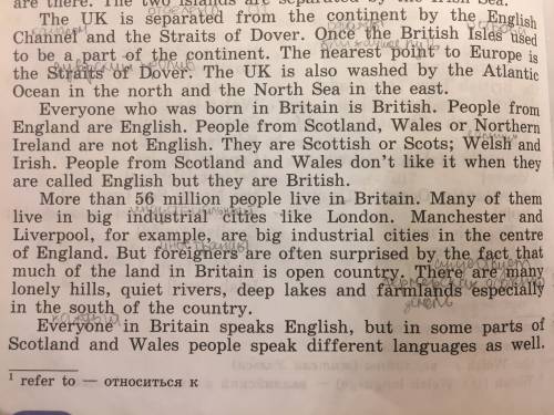 3.the uk is separated from the continent by: a) the english channel and the strait of dover b) the i