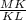 \frac{MK}{KL}