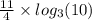 \frac{11}{4 } \times log_{3}(10)