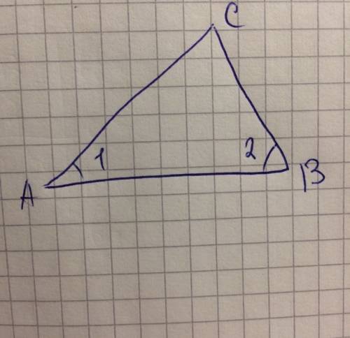Как построить треугольник по стороне и 2 прилежащим к ней углам.